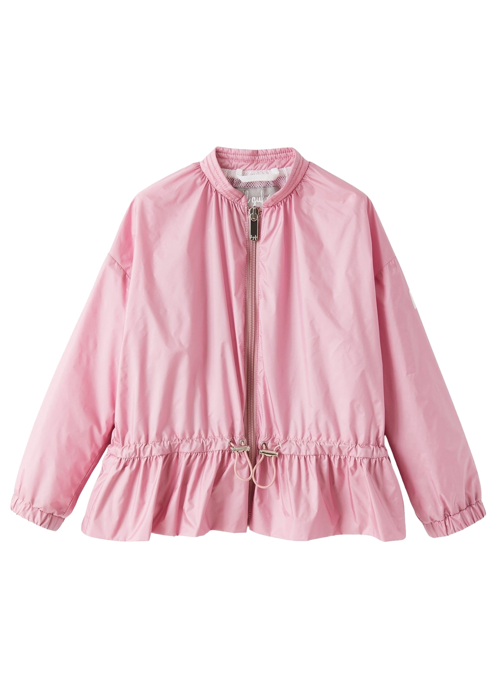 Giacca in nylon taffetà rosa