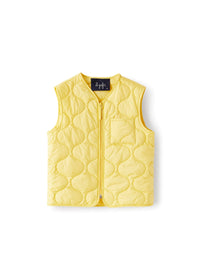 Short waistcoat with padding - Chick Yellow