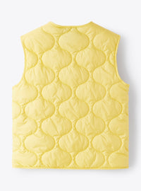 Short waistcoat with padding - Chick Yellow