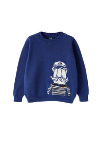 Pull marin en jacquard - Electric Blue