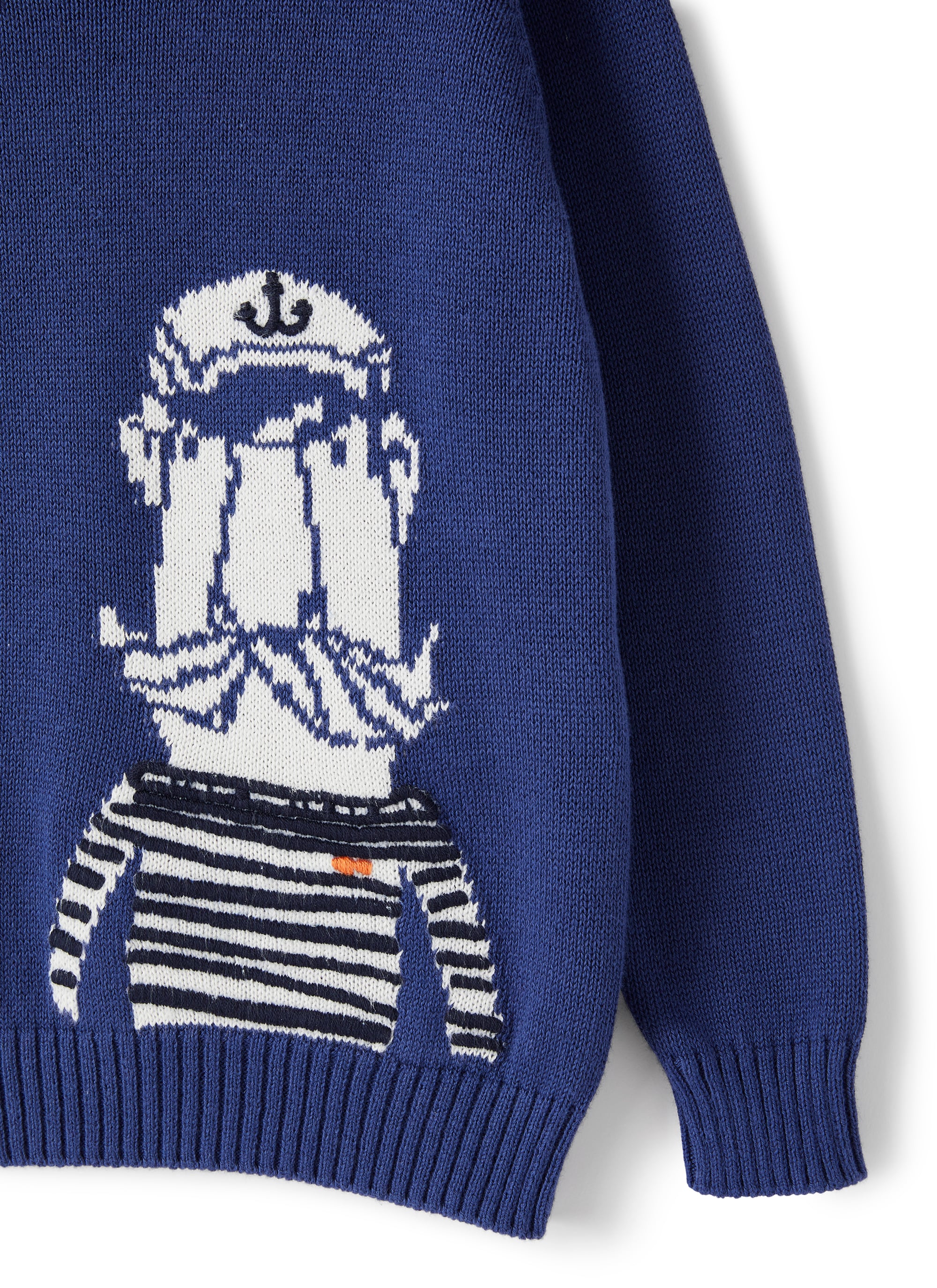 Maglione jacquard con marinaio