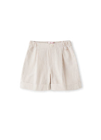 Crepe Bermuda shorts - Dark Beige