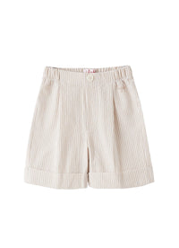 Bermuda in seersucker beige