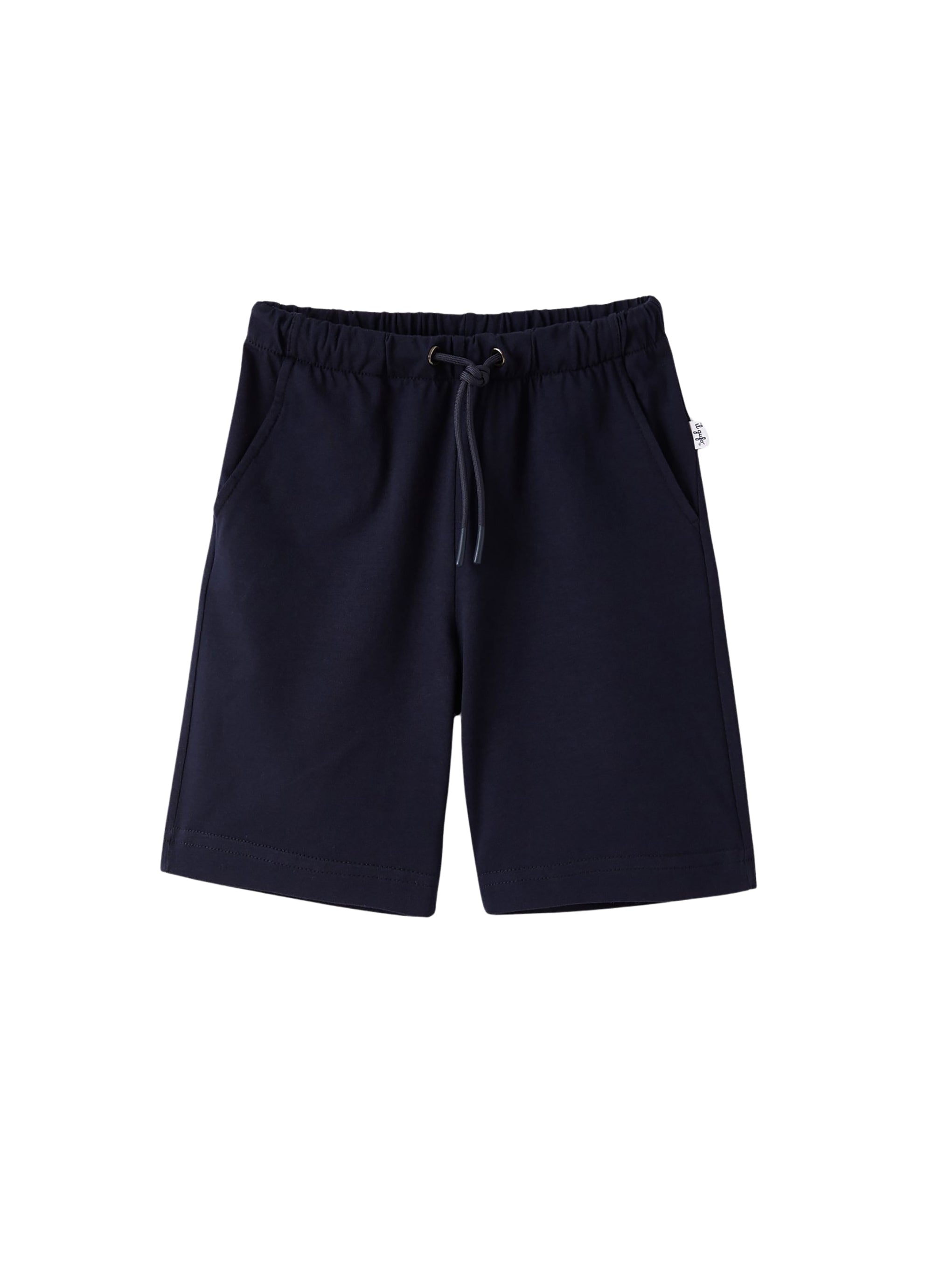 Bermuda in jersey stretch blu