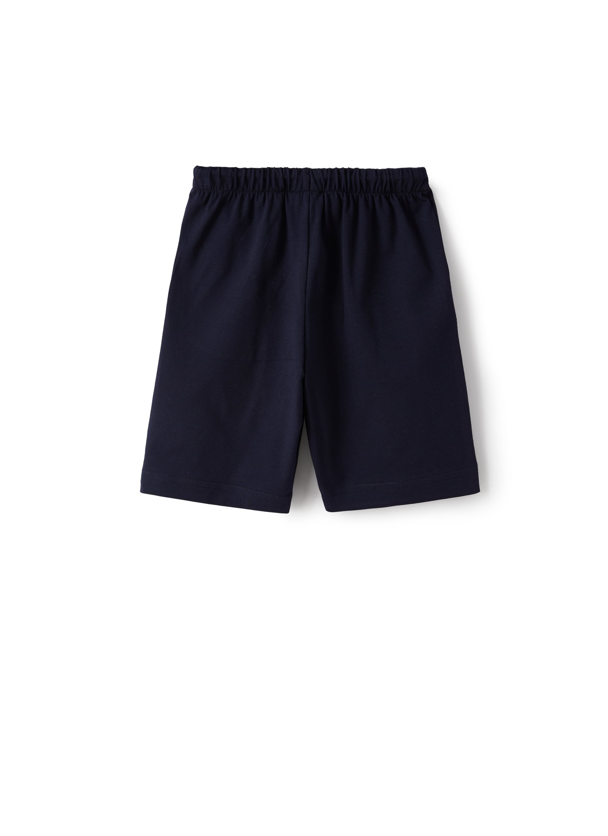 Bermuda in jersey stretch blu