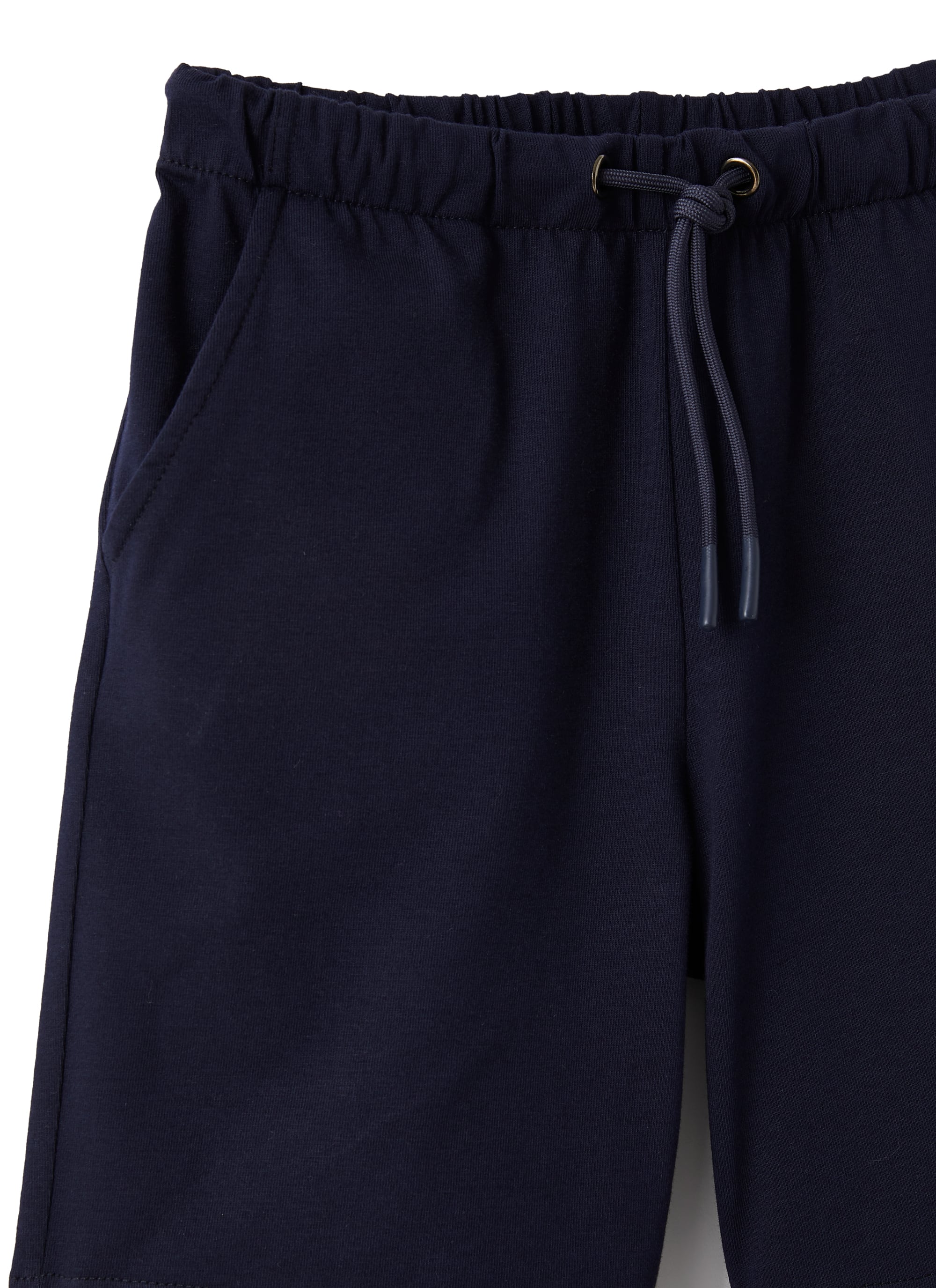 Bermuda in jersey stretch blu