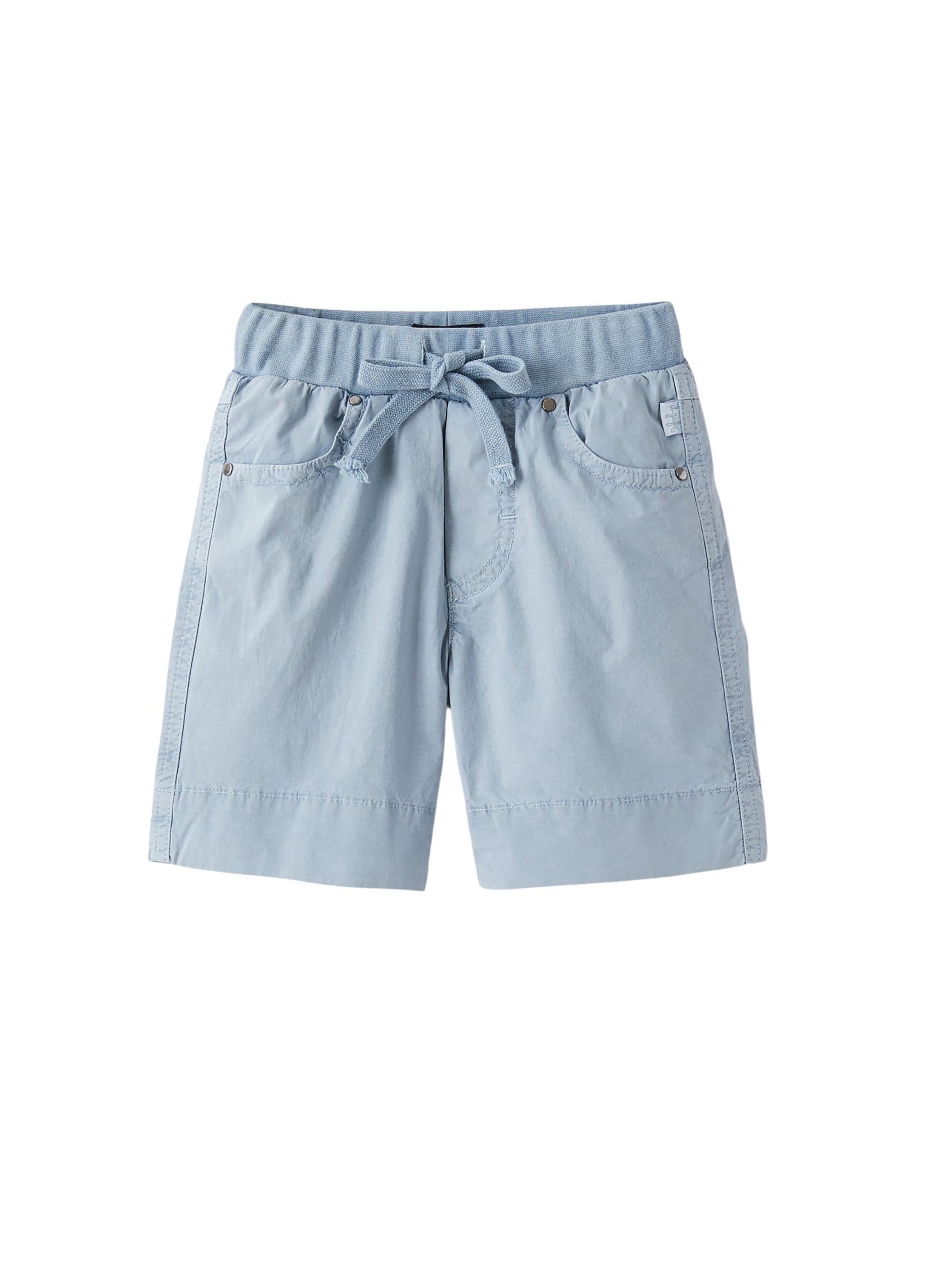 Bermuda in popeline azzurro