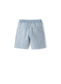 Bermuda in popeline azzurro