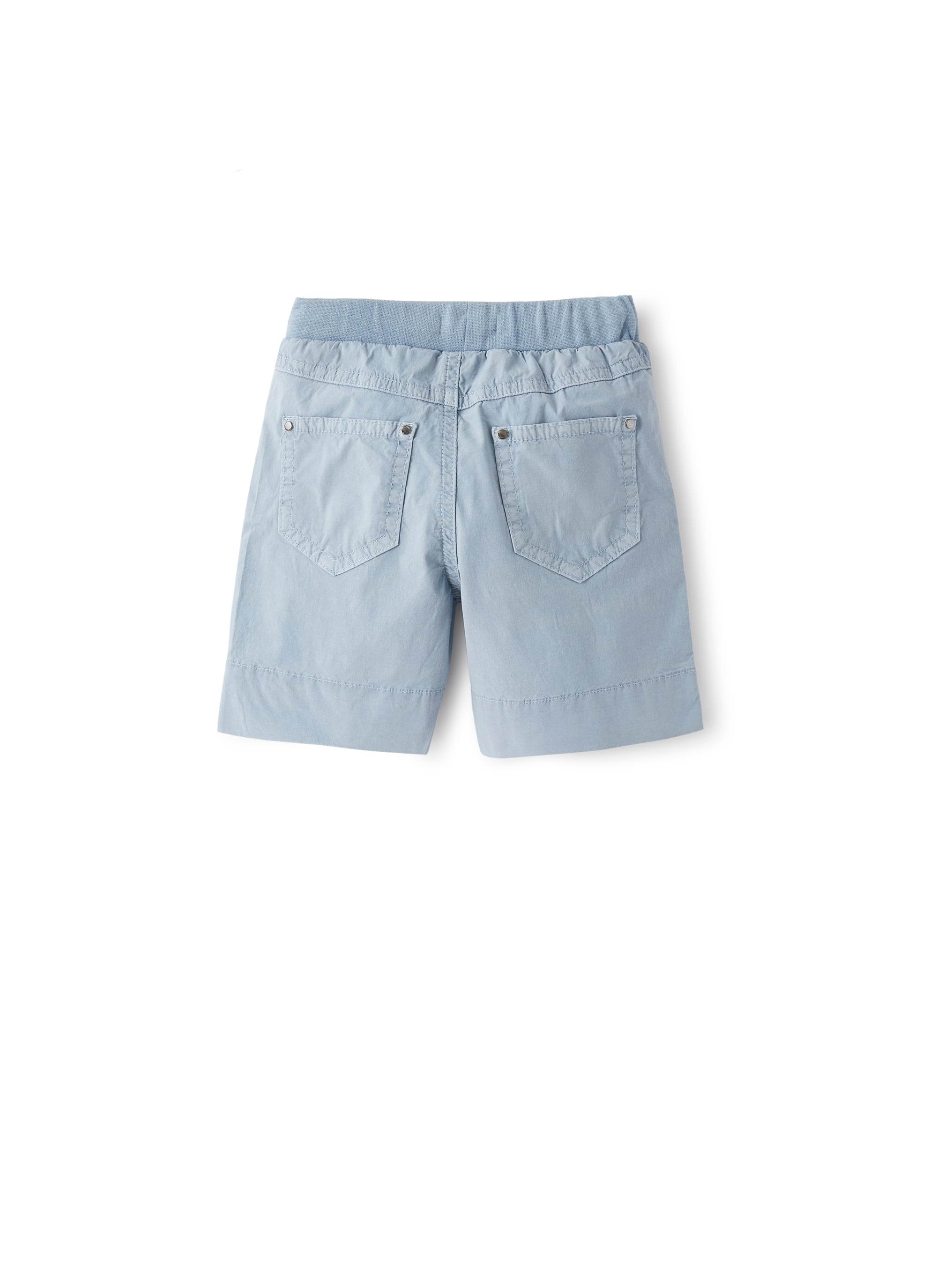 Bermuda in popeline azzurro