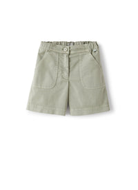 Bermuda shorts with zip fastening - Green Oregano