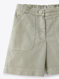 Bermuda shorts with zip fastening - Green Oregano