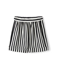 Striped romanite Bermuda shorts - Black