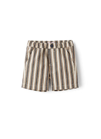 Striped Bermuda shorts - Sand