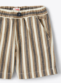 Striped Bermuda shorts - Sand