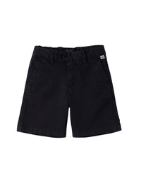 Bermuda in gabardina blu