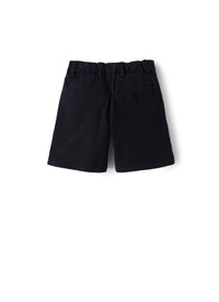 Bermuda in gabardina blu