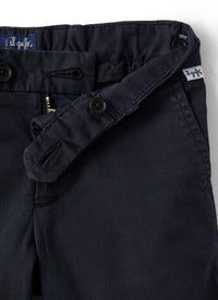 Bermuda in gabardina blu