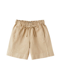 Bermuda in canvas beige