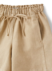 Bermuda in canvas beige