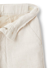 Bermuda in bull di  cotone e lino