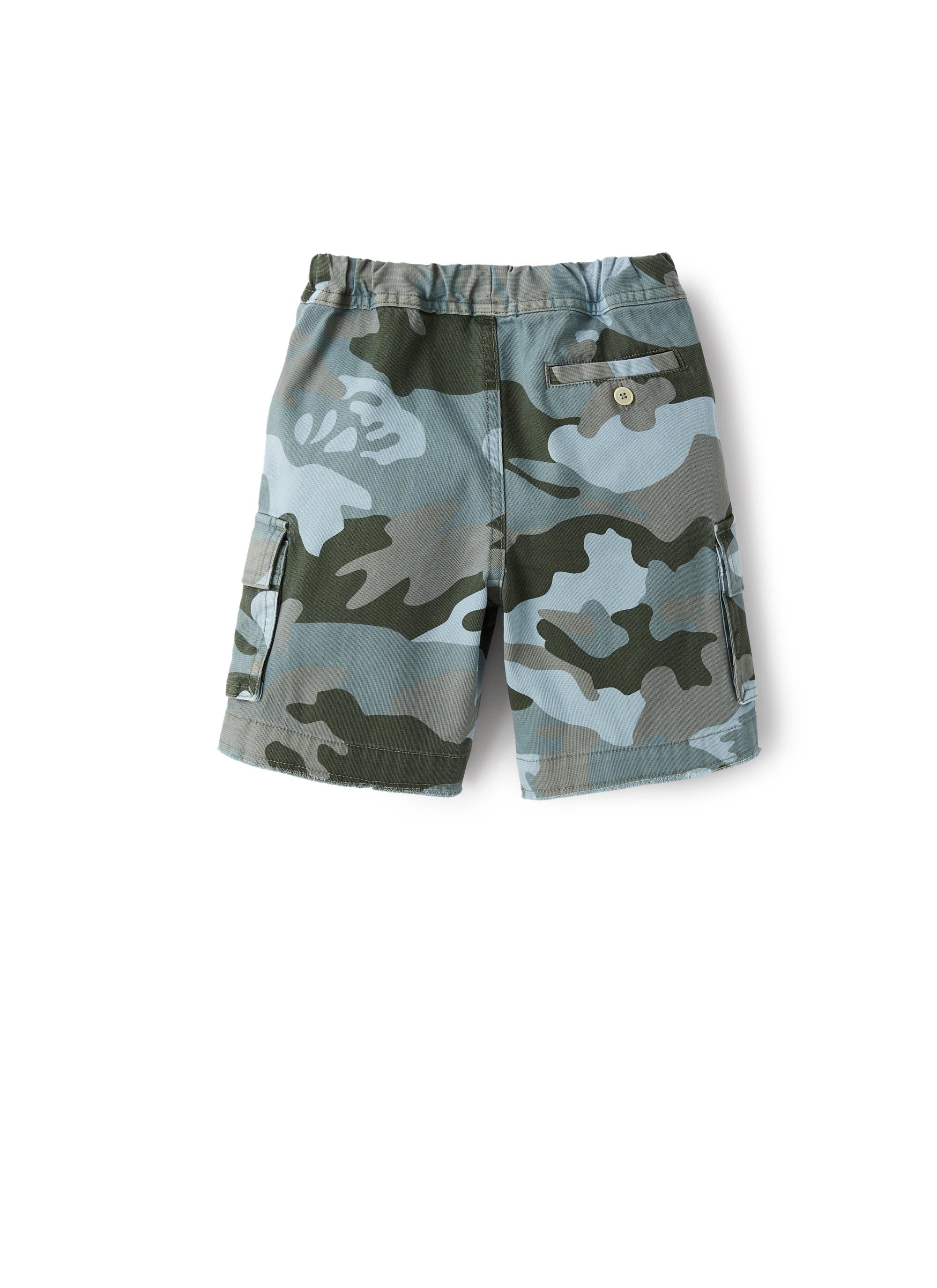 Bermuda cargo in canvas camouflage