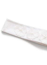 Fascetta da neonata con fiori
