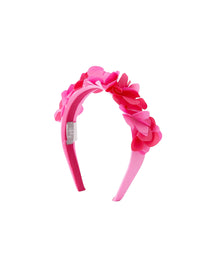 Cerchietto con fiori applicati