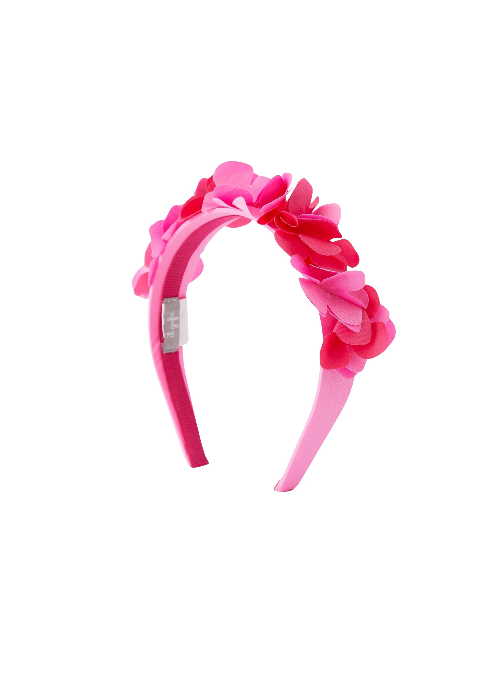 Cerchietto con fiori applicati
