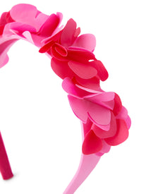 Cerchietto con fiori applicati