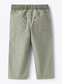 Pantaloni in popeline verde