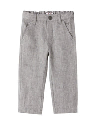 Pantaloni in lino grigio