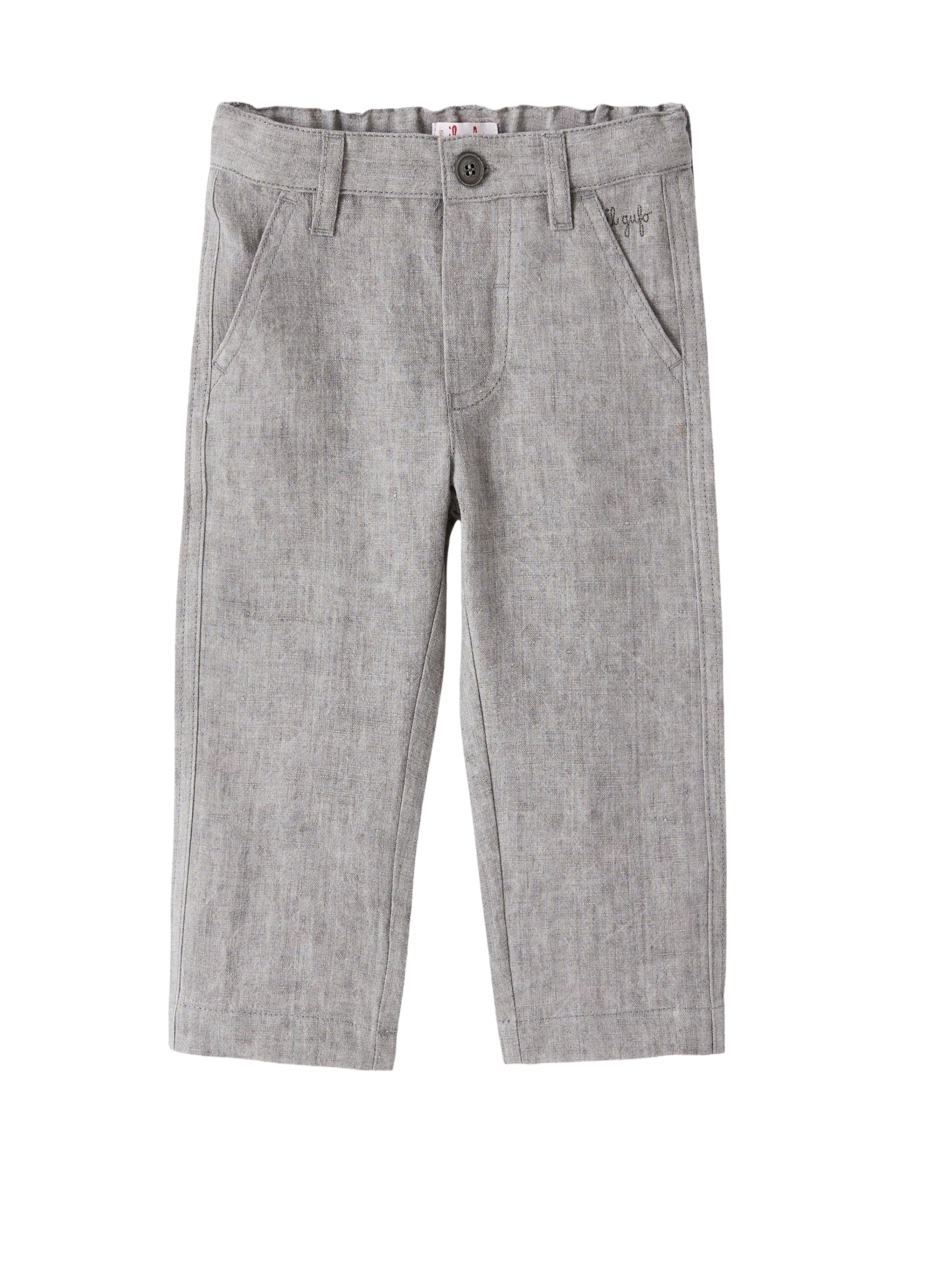 Pantaloni in lino grigio