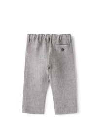 Pantaloni in lino grigio