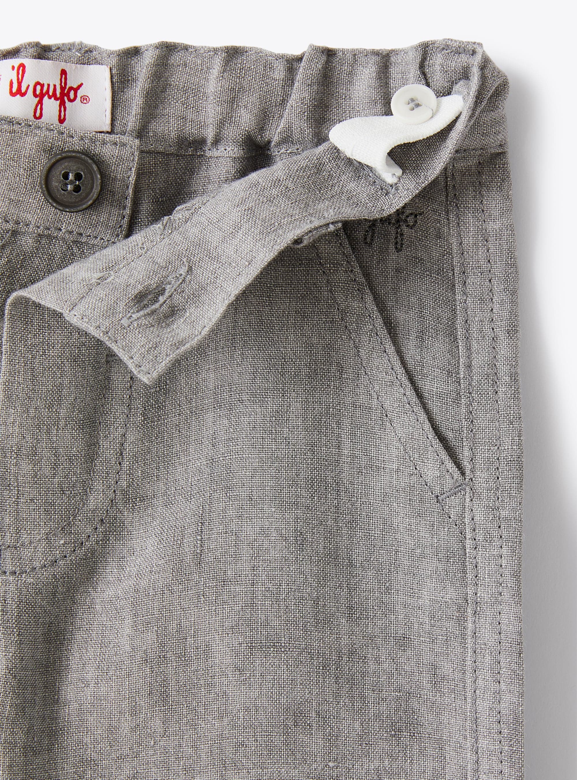 Linen trousers - Stone Grey