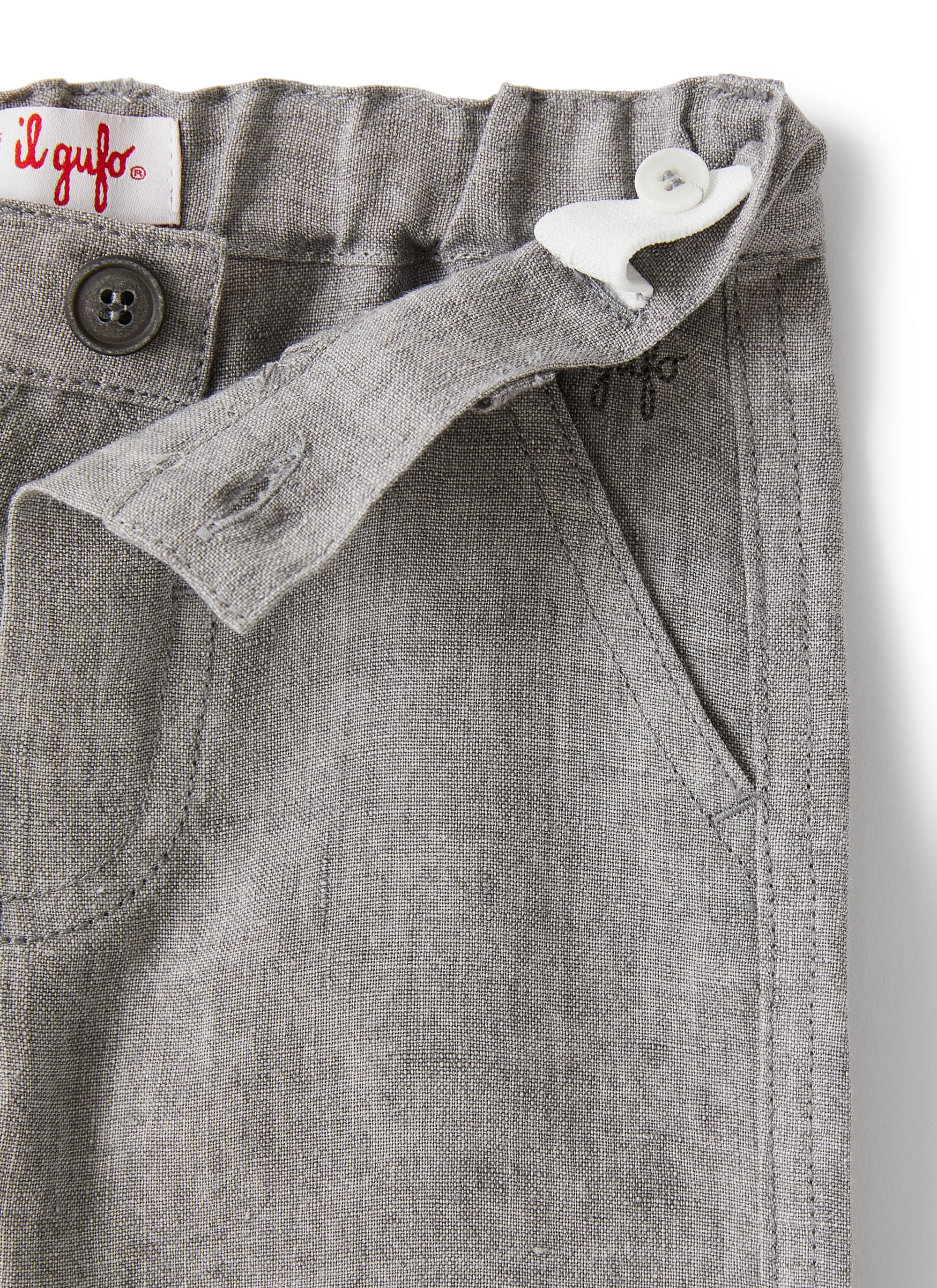 Pantaloni in lino grigio