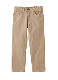 Pantalone in gabardina beige