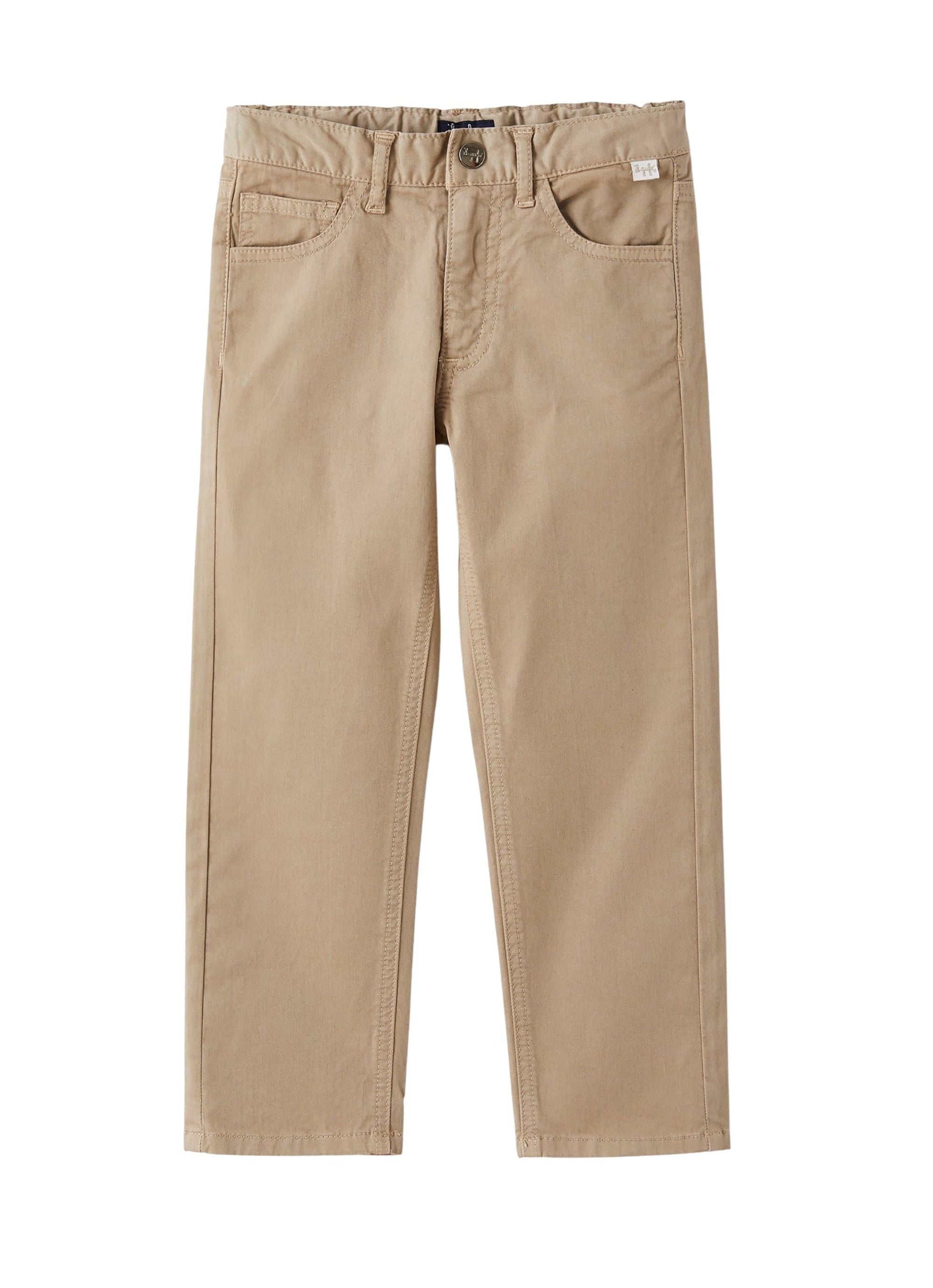 Pantalone in gabardina beige