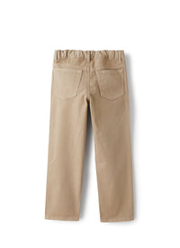 Pantalone in gabardina beige