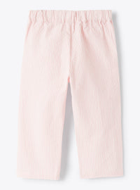 Pantalon regular en crépon - Pink