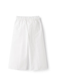 Pantalone capri in gabardina bianca