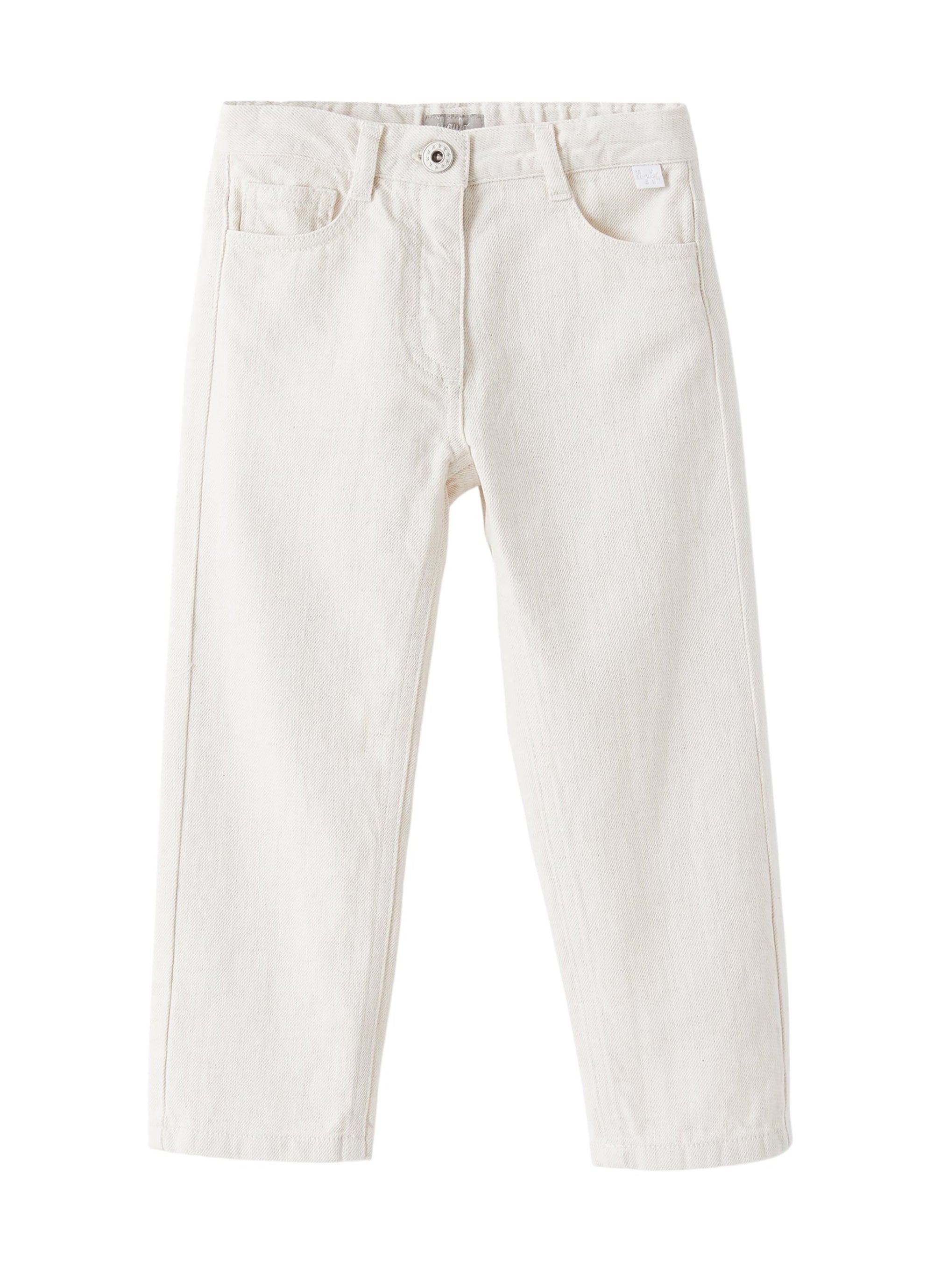 Pantalone in bull di lino cotone