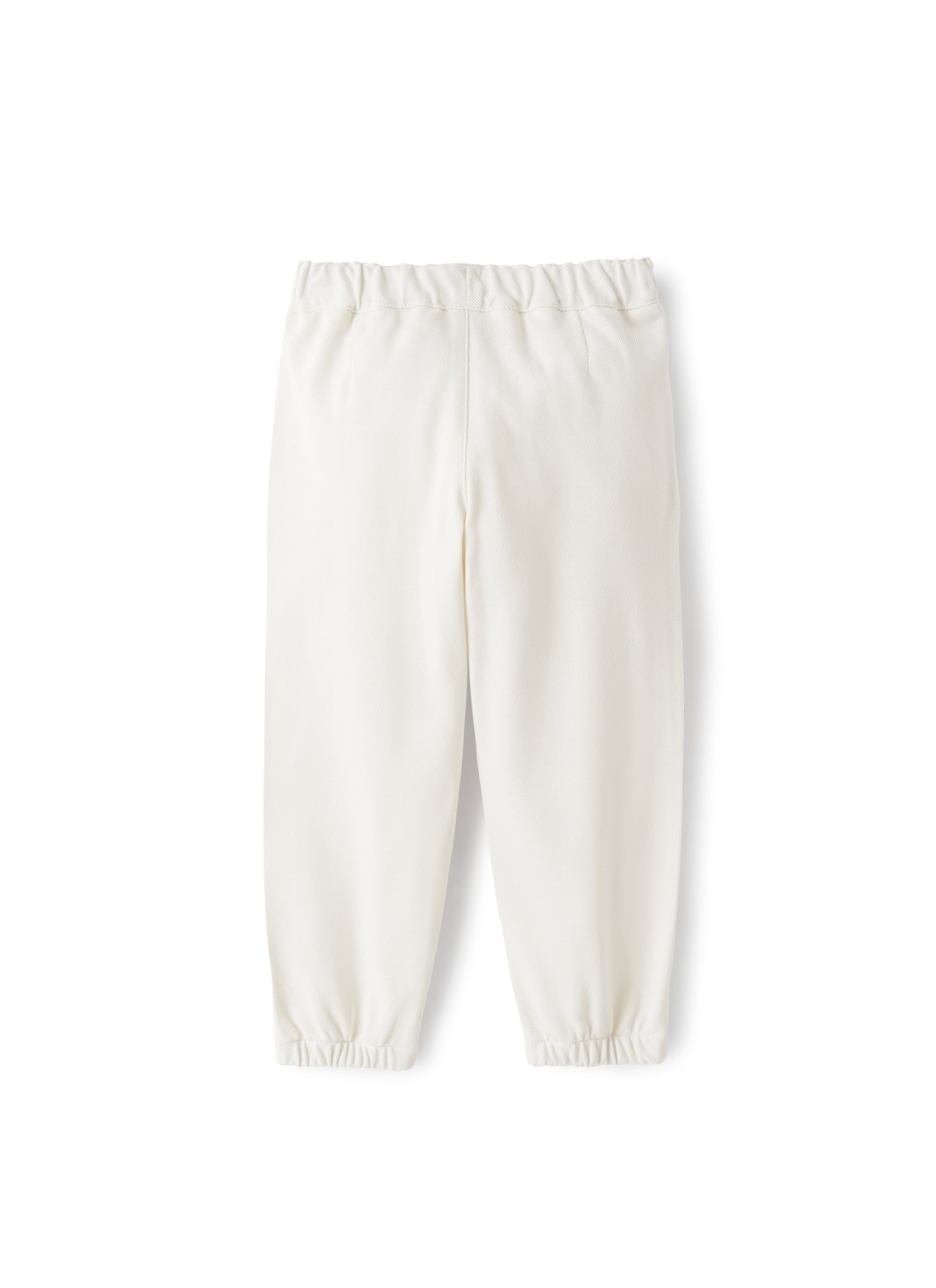 Pantalone in piquet bianco