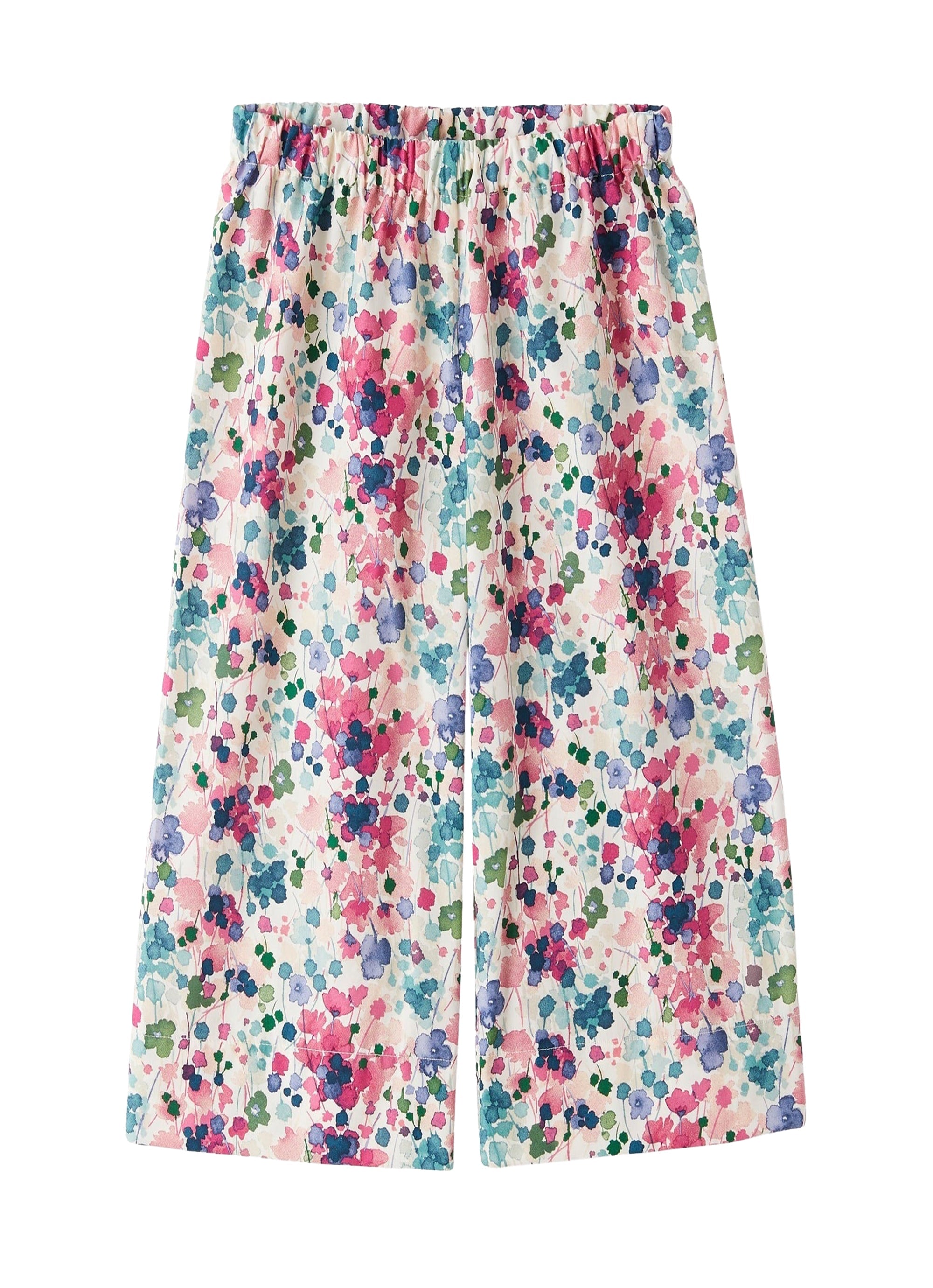 Pantalone capri con stampa fiori