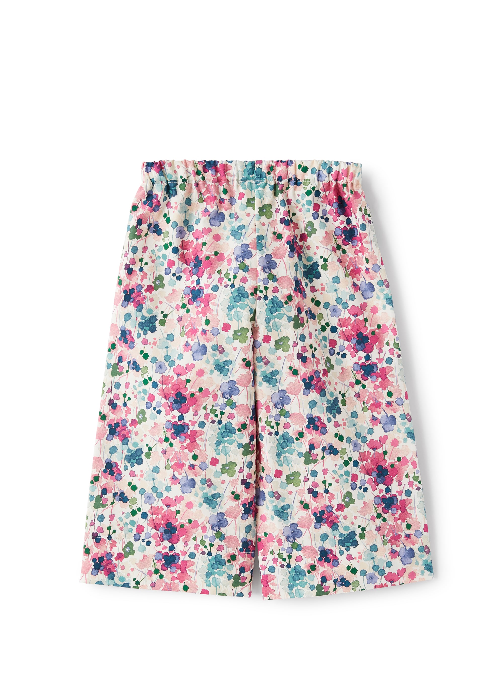 Pantalone capri con stampa fiori