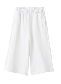 Pantalone in felpa di cotone bianco