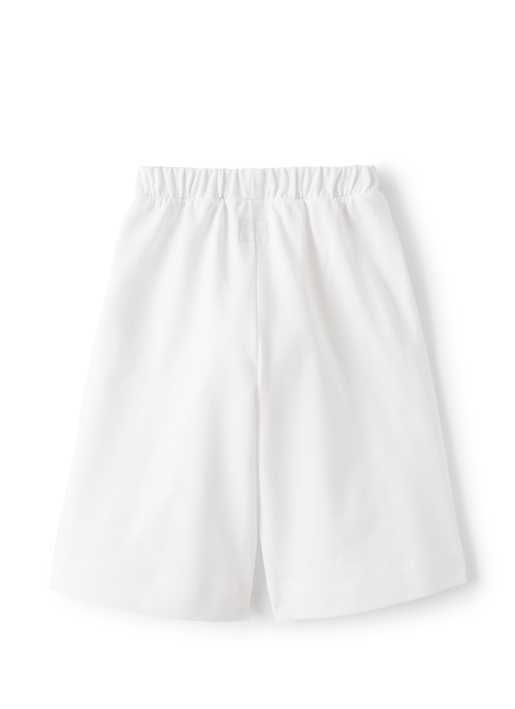 Pantalone in felpa di cotone bianco