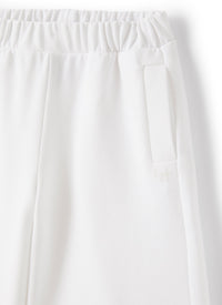Pantalone in felpa di cotone bianco