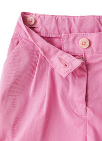 Bermuda in gabardina di cotone rosa