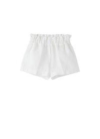 Short en lin - White