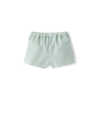 Short in gabardina verde